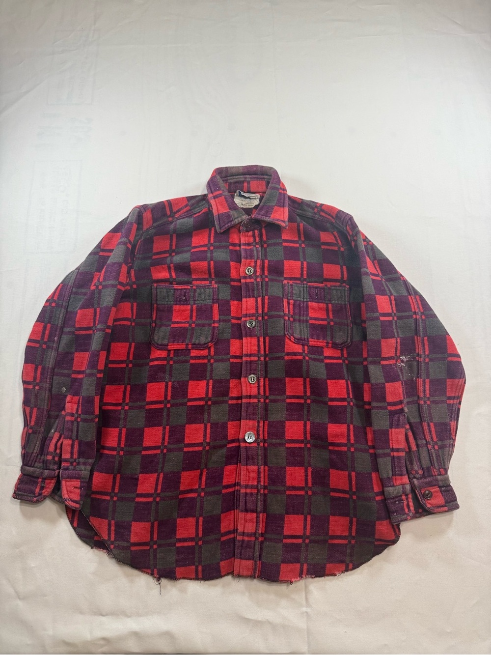 Vintage 1960s / 1970s Champion Flannel Workwear Longsleeve STEAL!